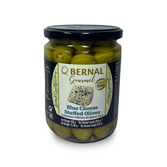 Bernal Queso Azul Stuffed Olives 436g