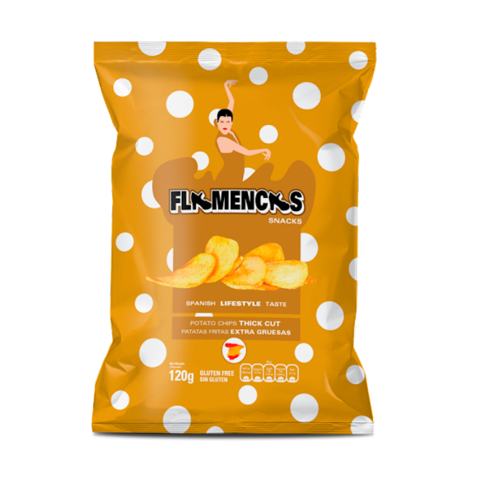 Flamencas Patatas Fritas Sabor Queso 120g