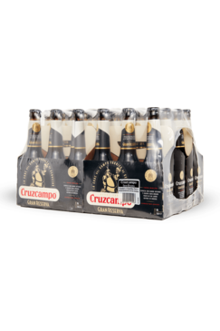 Cruzcampo Gran Reserva Spanish Beer One 6.4% 330ml 24pack side view