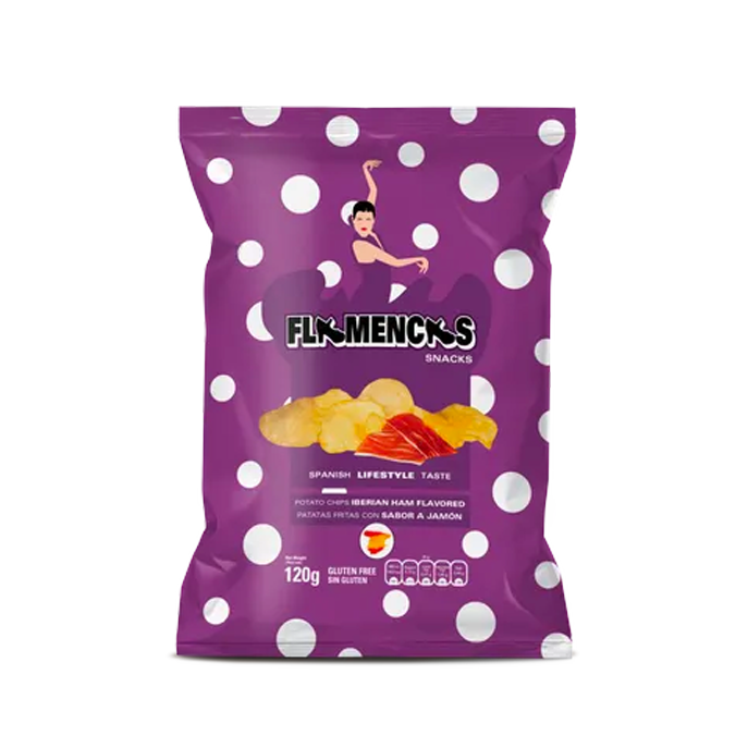 Flamencas Patatas Fritas Sabor Jamon 120g
