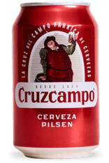 Cruzcampo Spanish Beer 330ml x 24 Pilsner 5% Malt Hop